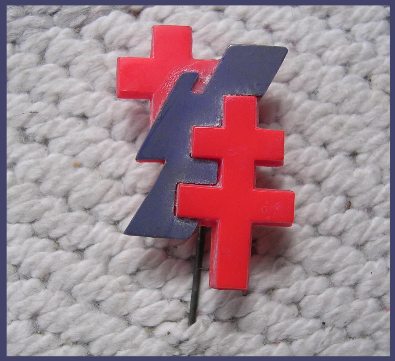 foto delle spillette della campagna antitubercolare